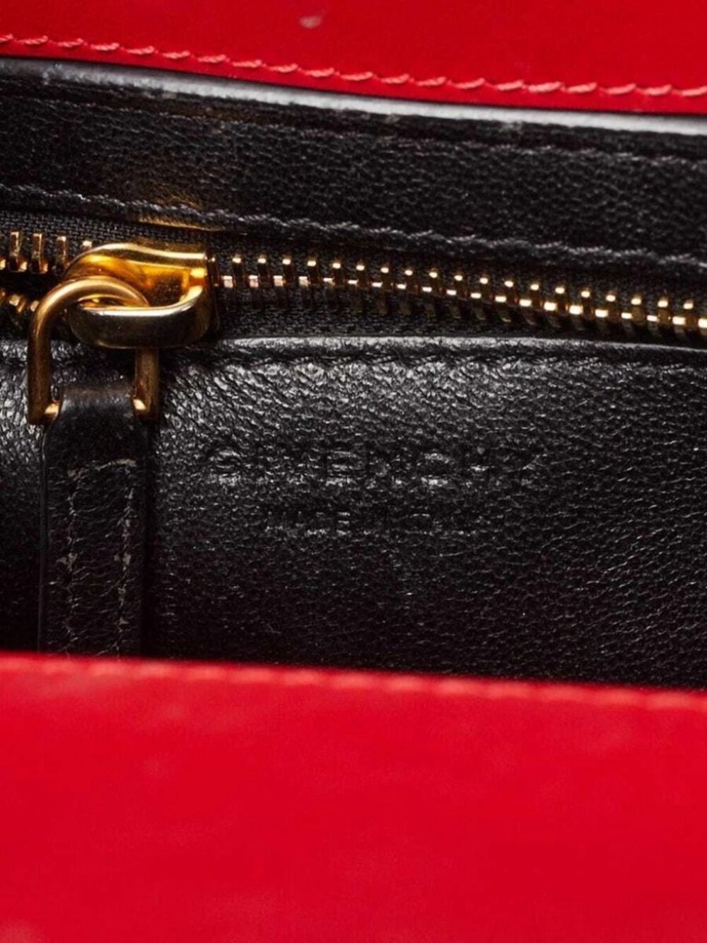 Givenchy Red Smooth Calfskin Leather Mini Horizon Tote Bag - Picture 10 of 11